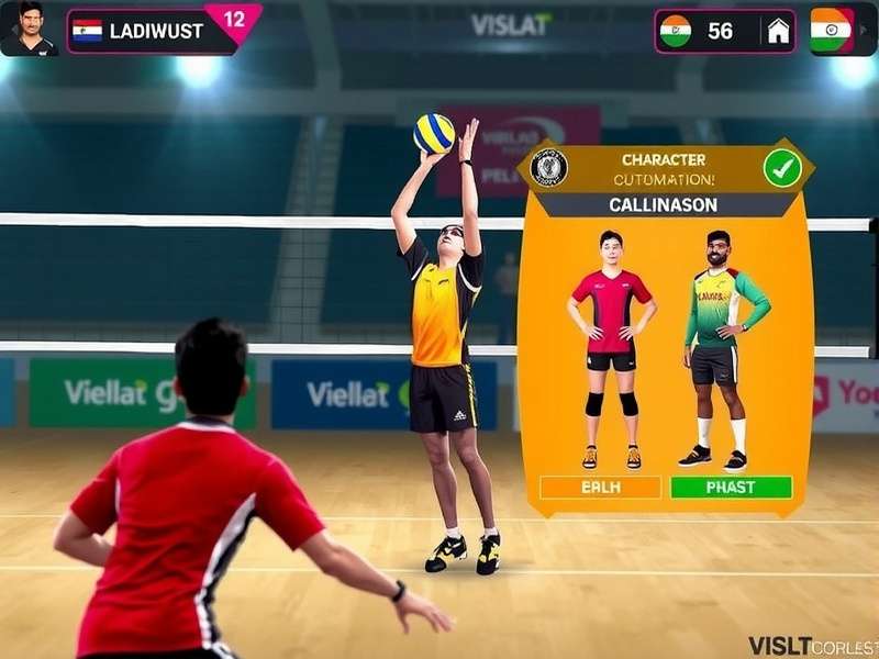 Vibrant Volley Sensation character customization