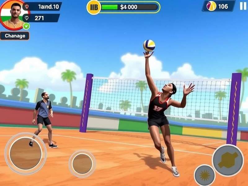 Vibrant Volley Sensation gameplay screenshot